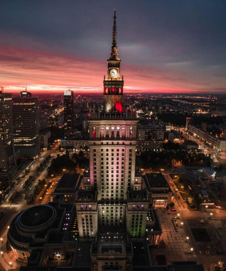 Ferienwohnung Super Beauty Metro Wifi 65'Tv Netflix Hbo Appletv+ Warschau Exterior foto