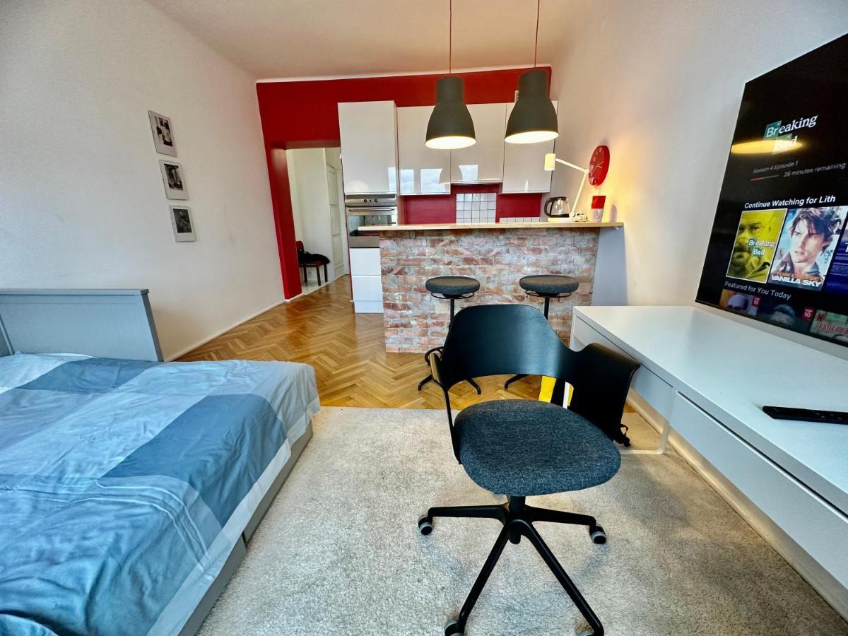 Ferienwohnung Super Beauty Metro Wifi 65'Tv Netflix Hbo Appletv+ Warschau Exterior foto